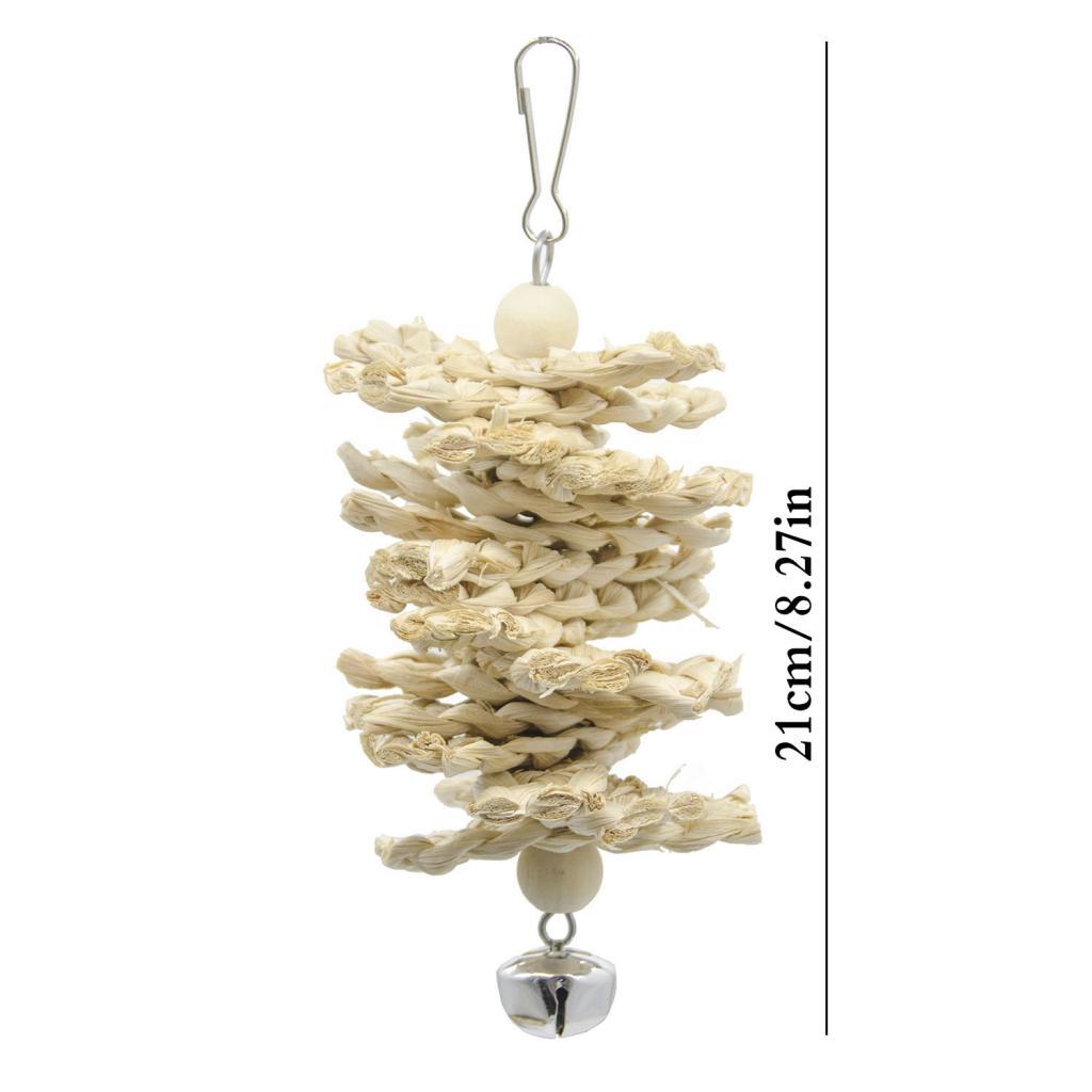 Bird Swing Toy Chewing Hanging Hammock Swing Bell Climbing Ladder Toys 8 Pack