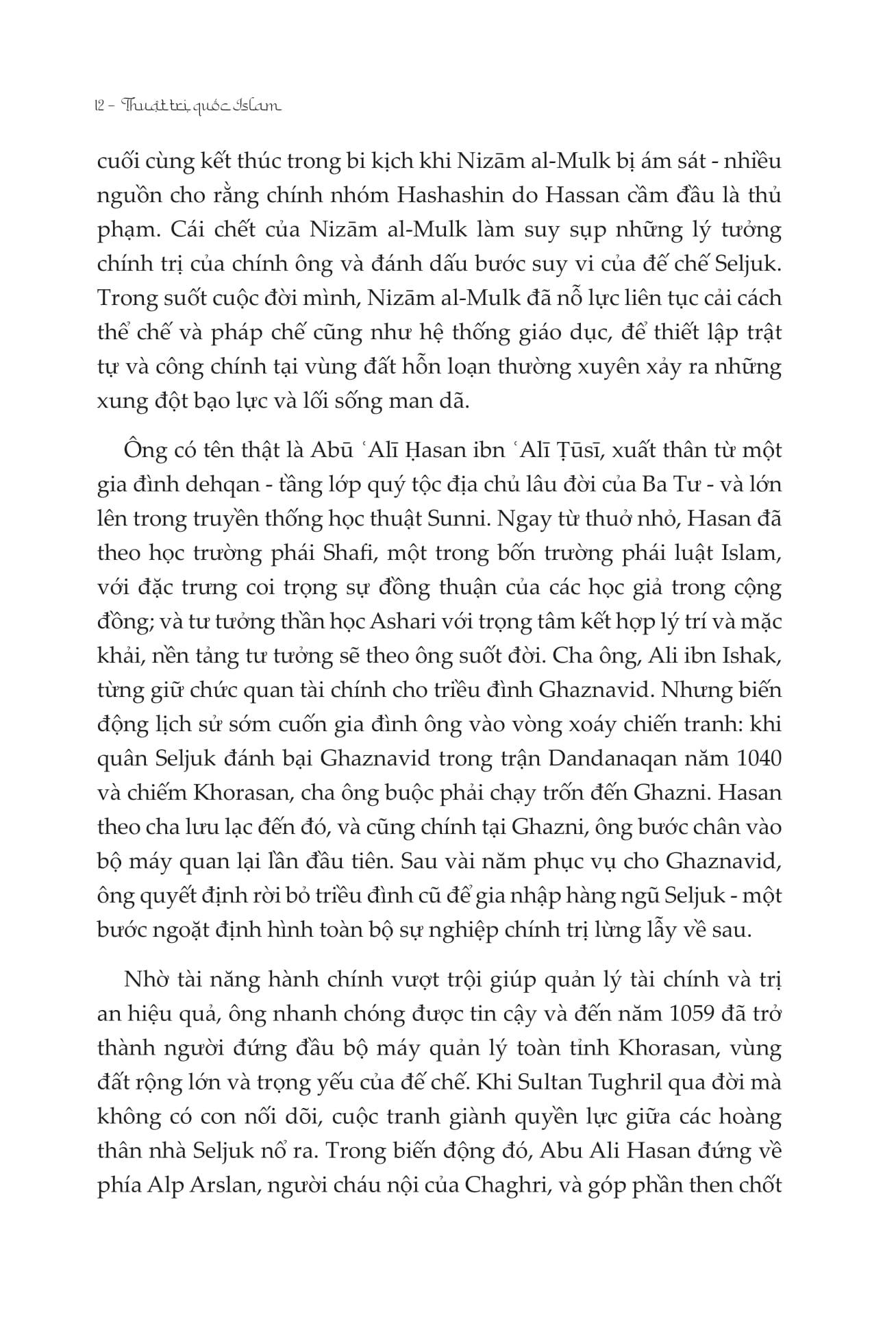 Sách - Thuật Trị Quốc Islam - Siasset Namèh - Bìa Cứng