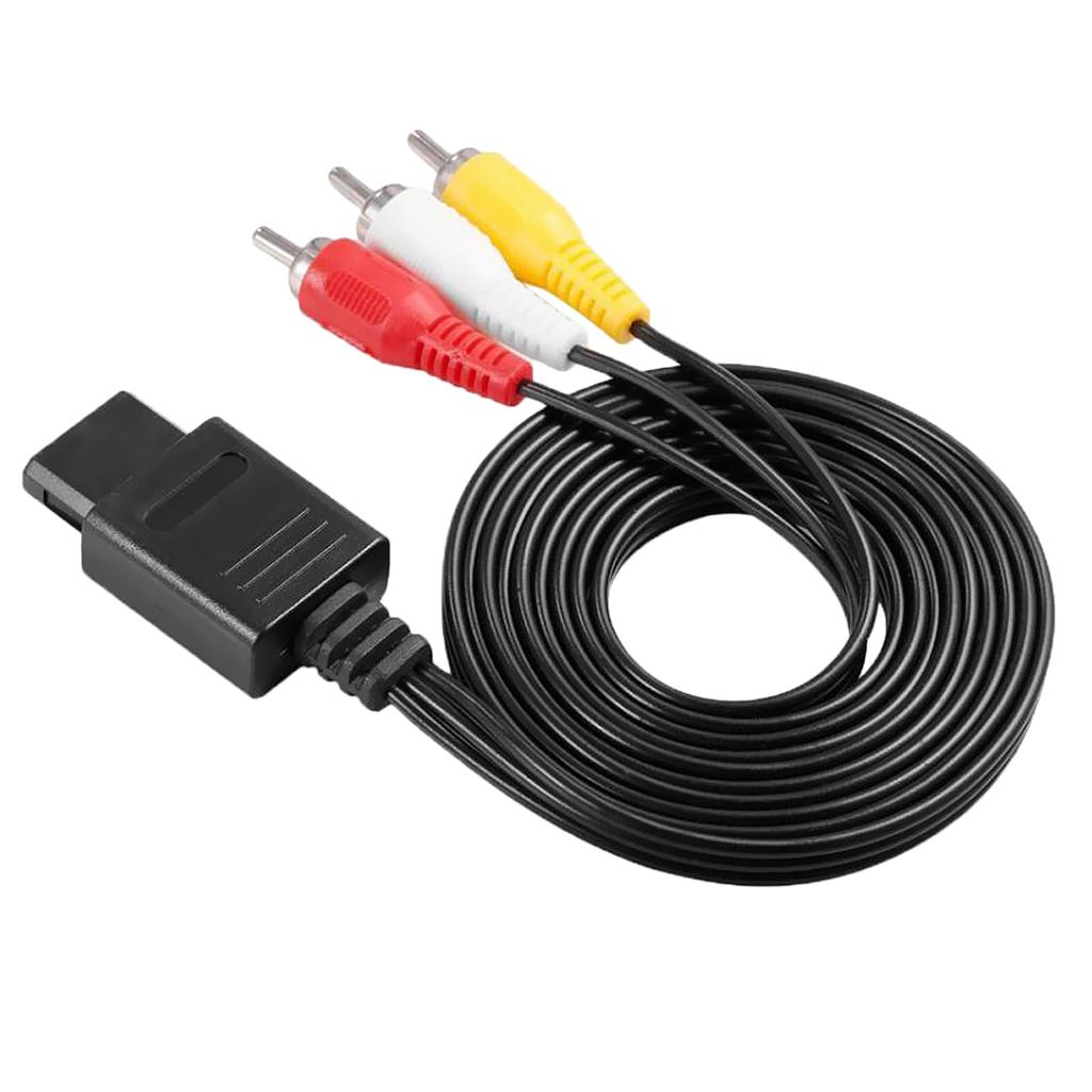 AV Audio Video Cable 1.8 M 6 Feet for 64 N64 Game Cube