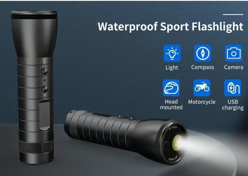 2MP 1080P Dành cho Đi xe đạp Cắm trại Thể thao DV Máy quay Video Tầm nhìn ban đêm