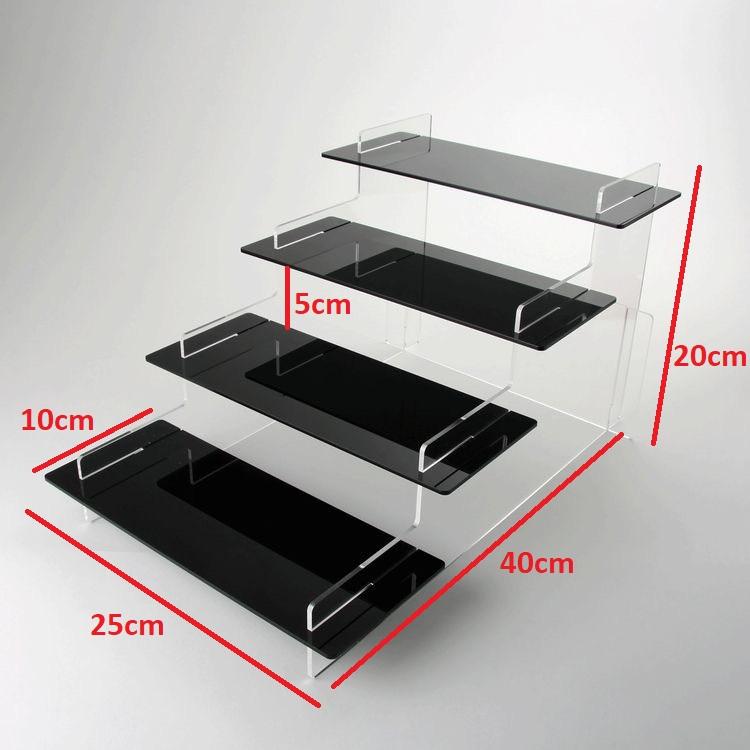 Acrylic Kệ trưng bày sản phẩm mica, nhiều kích thước, lắp ráp . - 3 tầng