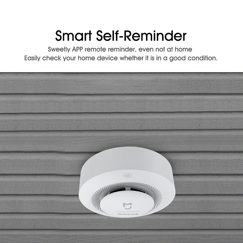 Thiết bị báo cháy Xiaomi Mijia Honeywell chính hãng Cảm biến khói nhạy cảm An ninh gia đình Zigbee Work With Gateway - Màu trắng