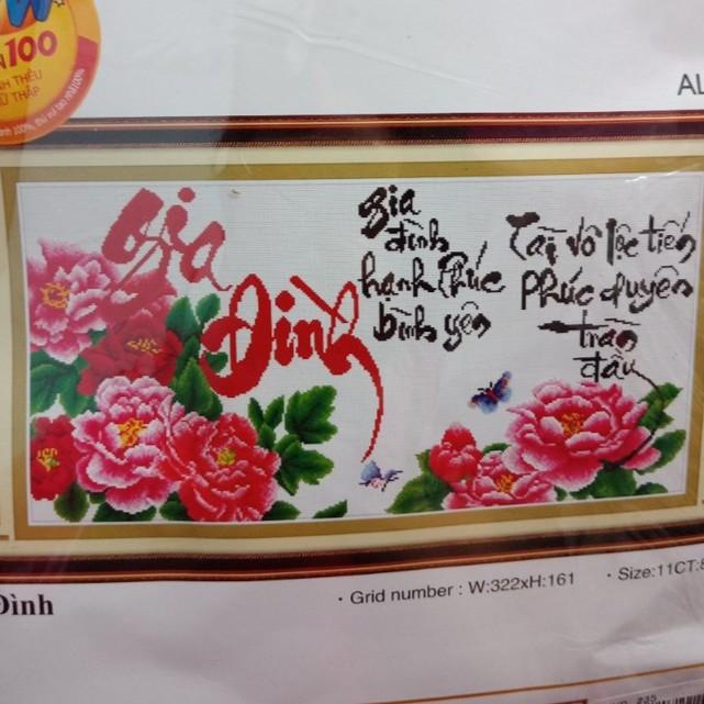 Tranh thêu Gia Đình ms 51402