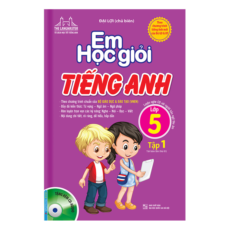 Em Học Giỏi Tiếng Anh Lớp 5 (Tập 1) - Kèm Đĩa CD