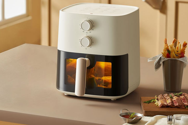 Nồi chiên không dầu Bear QZG-J15M1 (AF-4H15K), Dung tích 5 lít, Công suất 1500W Hàng Chính Hãng