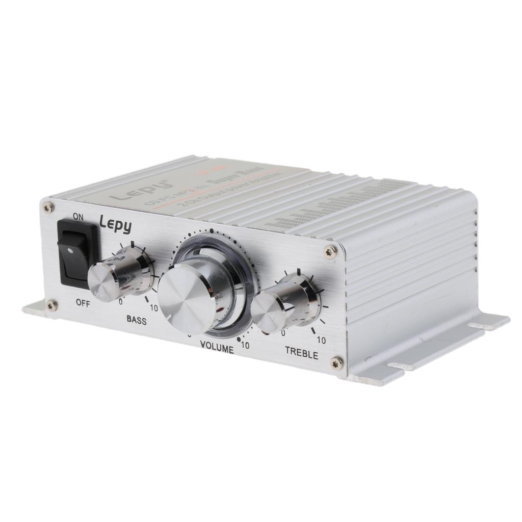 HiFi Stereo Amplifier Class D Amplifier 2x15W DC 12V for Car Home