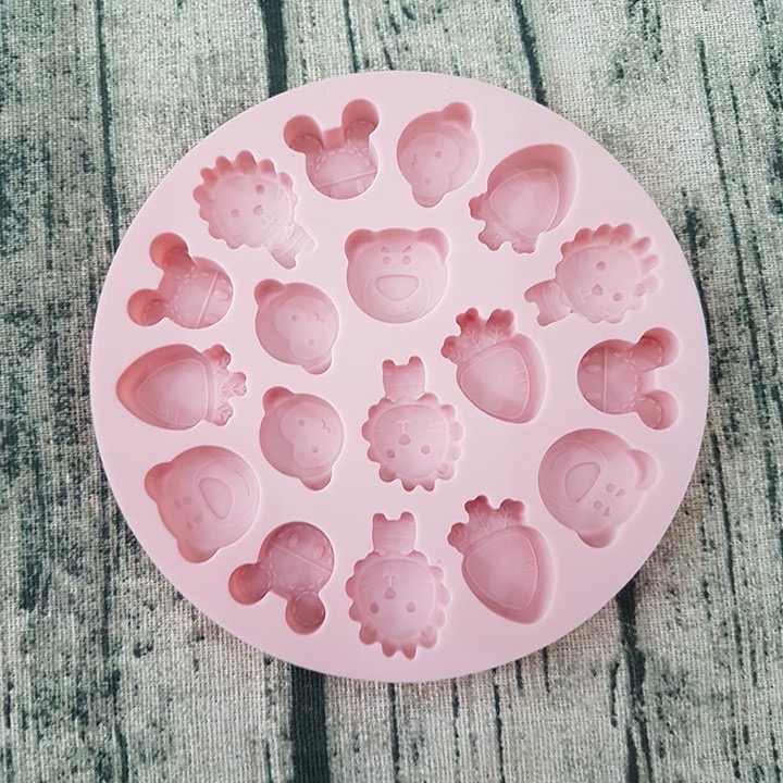 Khuôn silicon kẹo dẻo nơ gấu