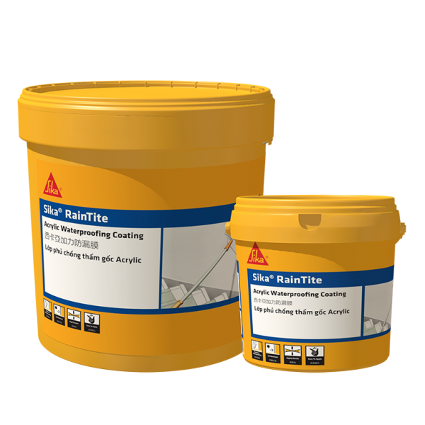 Sika Raintite - Thùng 4kg - Hợp chất chống thấm đàn hồi kháng UV