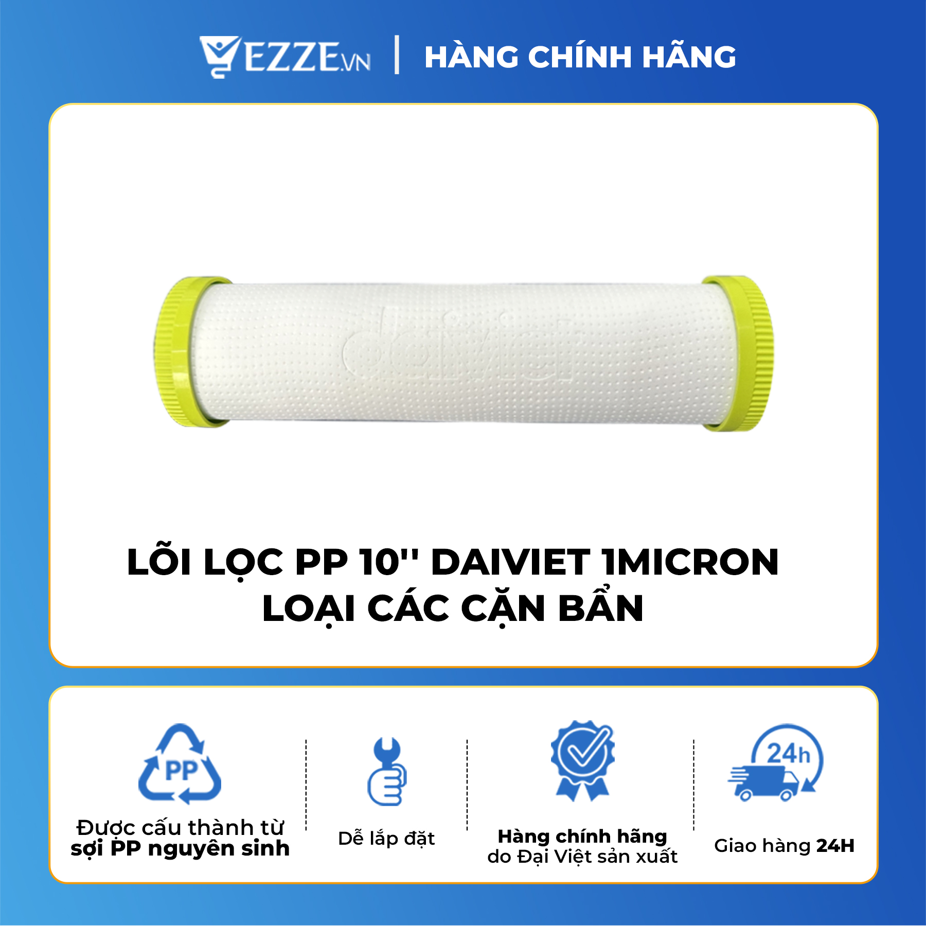 Lõi lọc nước Số 3 PP 1 Micron hàng chính hãng dành cho máy lọc nước RO