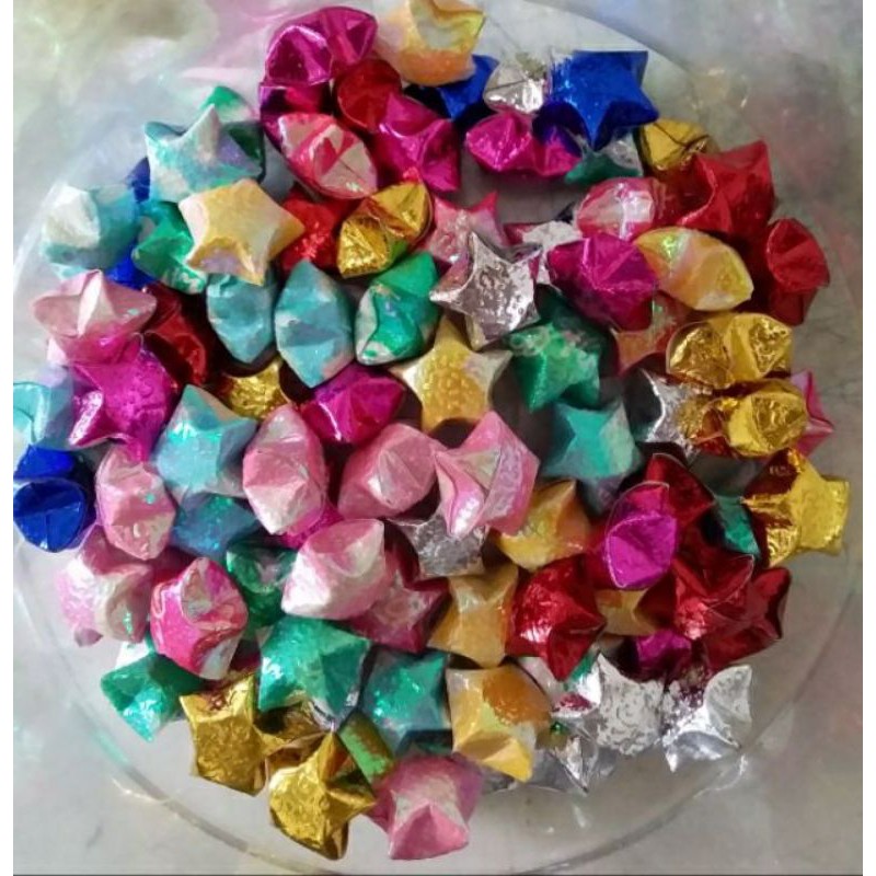 Combo 10 xấp 500 tờ giấy xếp ngôi sao dạ quang đẹp giá rẻ ✓ giấy xếp ngôi sao ✓ giấy gấp ngôi sao ✓ giấy xếp origami