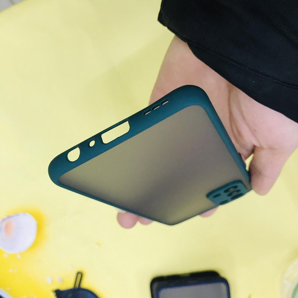 Ốp lưng cao cấp lưng nhám viền màu chống sốc bảo vệ camera dành cho OPPO Reno5 không bám vân tay