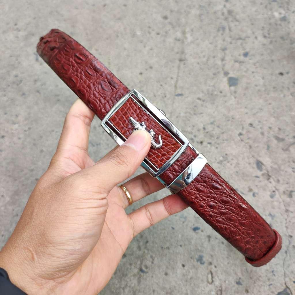 Thắt Lưng Da Cá Sấu. Gù Cá Sấu Đẹp Sang Chảnh TS119B