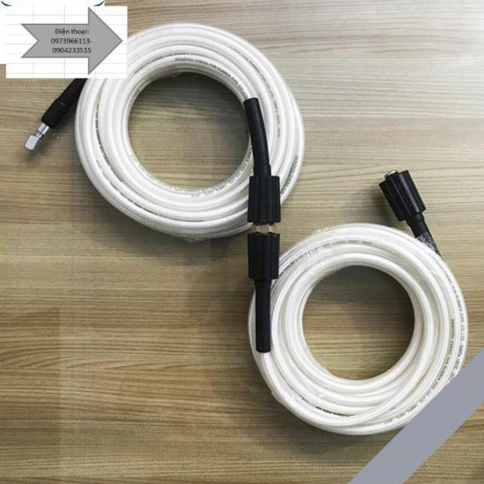 Dây rửa xe 20m, dây phun xịt, dây rửa xe gia đình - tặng cút nối