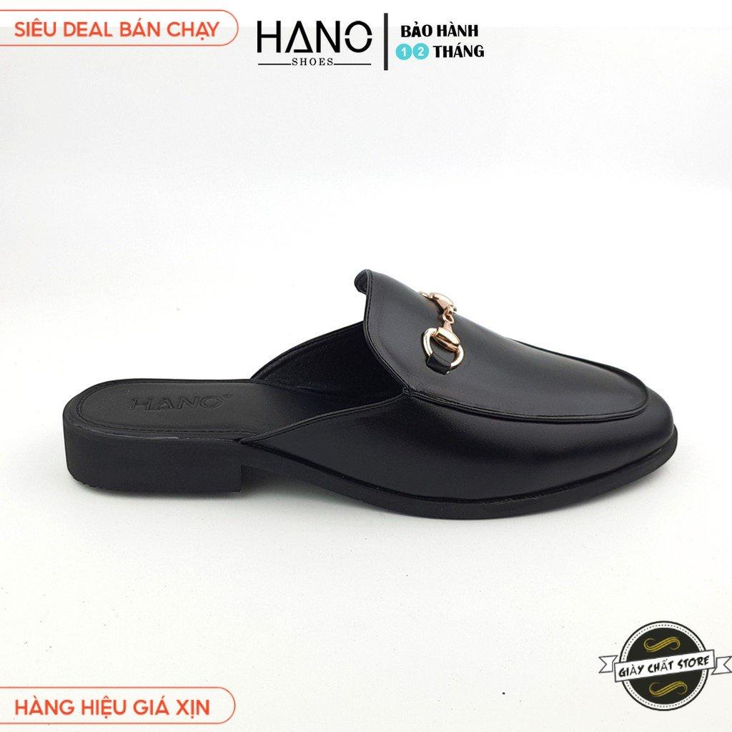 HANO - Giày Sục Nam Da Pu Khóa Thanh Lịch Trẻ Trung Chuẩn Xịn Êm chân S1182 B2