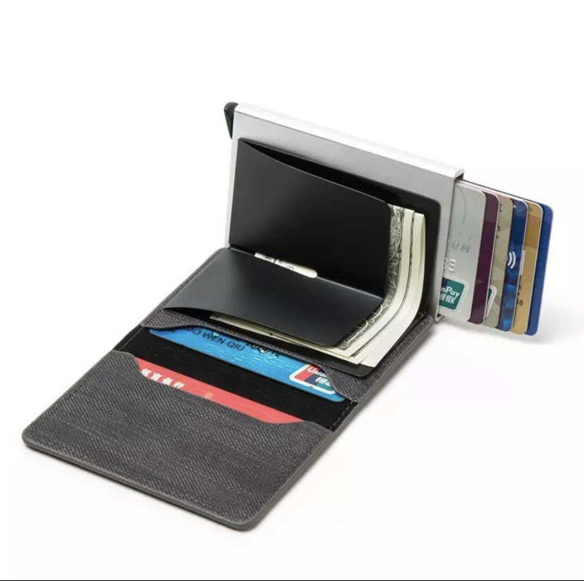 Ví bóp nam đựng thẻ ngân hàng ATM, thẻ Card,... tích hợp công nghệ chống trộm thông minh nhỏ gọn tiện lợi mẫu DN26