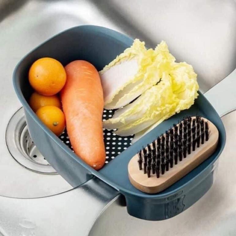 Khay Nhựa Treo Bồn Rửa Đa Năng Hình Bầu Dục Tiện Lợi