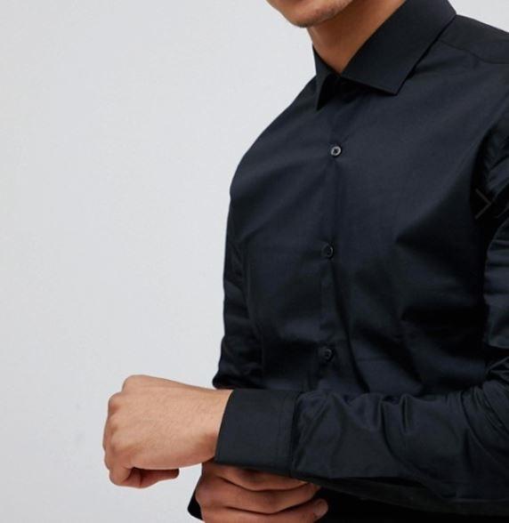 Áo sơ mi nam cotton lụa tay dài