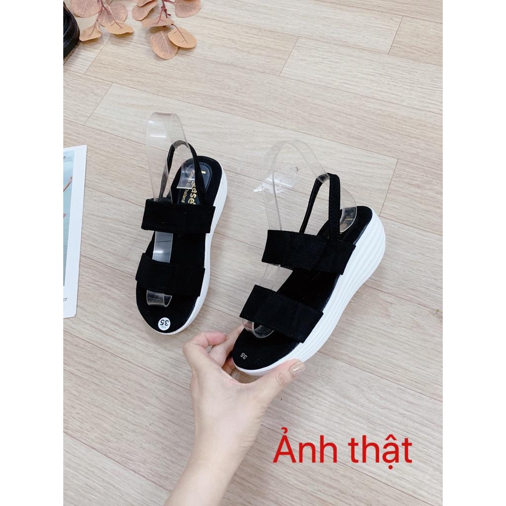 Sandal nữ đế xuồng trắng cao 5 phân Thái (Mã Thai.277