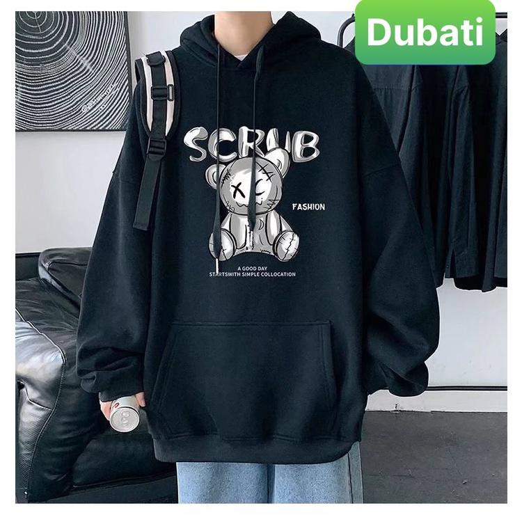 ÁO NỈ, ÁO KHOÁC HOODIE GẤU SCRUB SIÊU NGẦU NAM NỮ PHONG CÁCH SÀNH ĐIỆU VIP - DUBATI FASHION