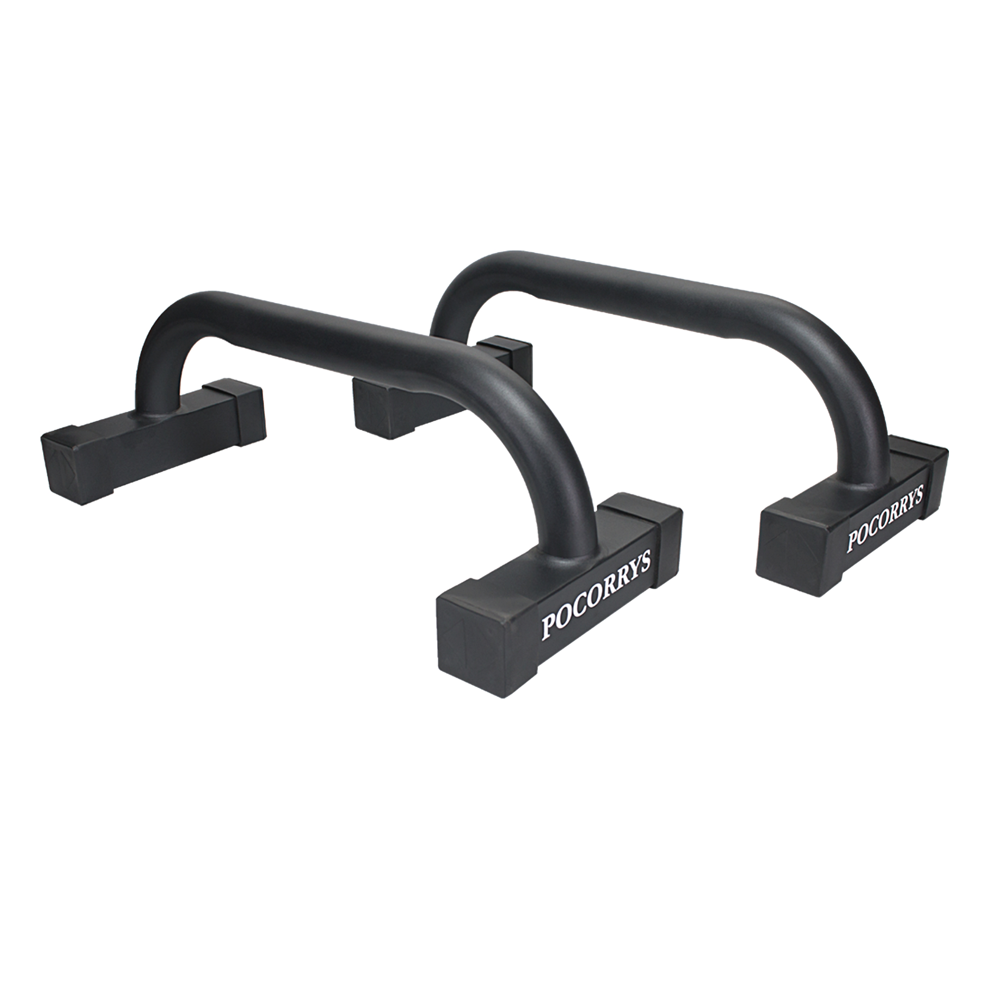 Dụng cụ chống đẩy, hít đẩy, Parallettes Push up Pocorrys PAP-01 cao 18cm, Màu đen/Full Black