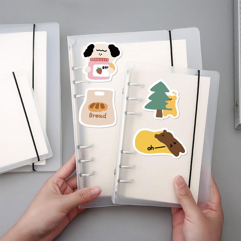 Sticker GẤU INS TÌNH YÊU chibi hoạt hình trang trí mũ bảo hiểm,guitar,ukulele,điện thoại,sổ tay,laptop