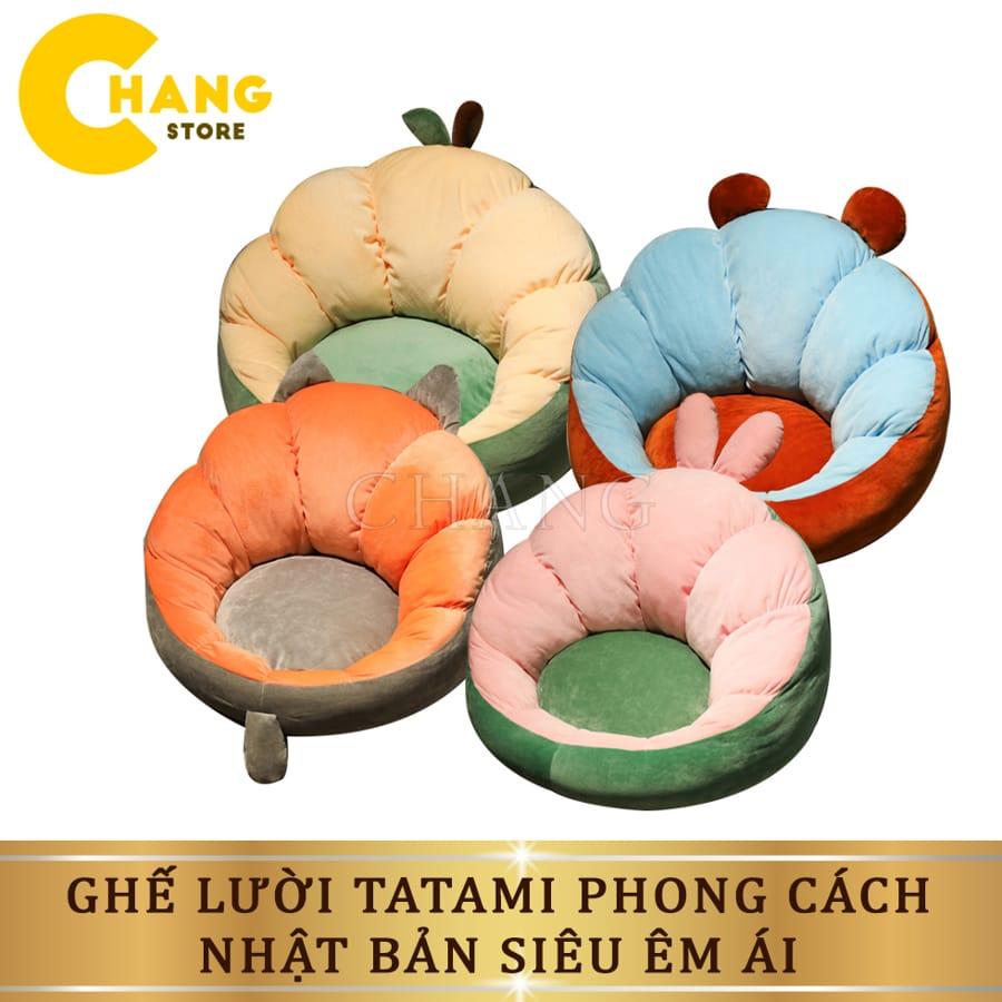 Đệm Lót Ghế Lười, Ghế Dựa Tường, Ghế Đệm Ngồi Bệt Tatami Hình Con Vật Phong Cách Nhật Bản