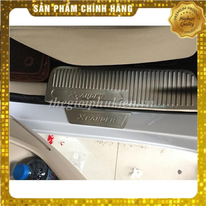 Bộ Ốp bậc cửa, Nẹp bước chân Mitsubishi Xpander – Mẫu INOX