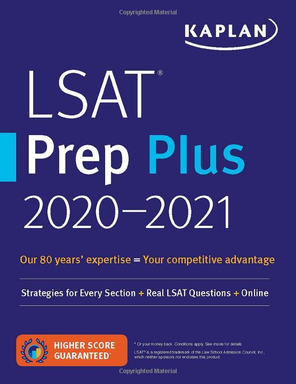 Sách ngoại văn: LSAT Prep Plus 2020-2021: Strategies For Every Section + Real LSAT Questions + Online (Kaplan Test Prep)