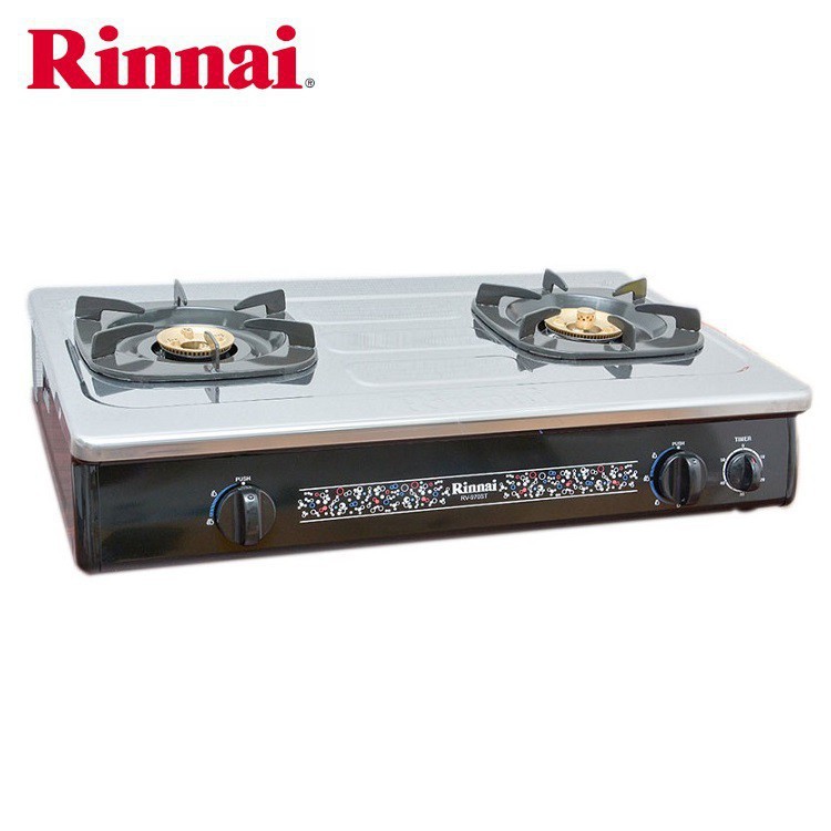 Bếp gas 7 tấc Rinnai RV-970 (ST), Chén đồng có đầu hâm - Hàng chính hãng