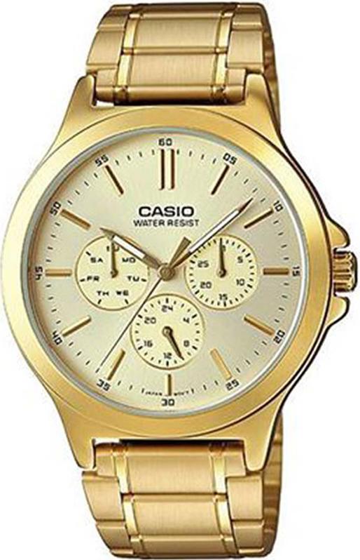 Đồng Hồ Nam Dây Kim Loại Casio MTP-V300G-9AUDF (39.4 x 44 mm)