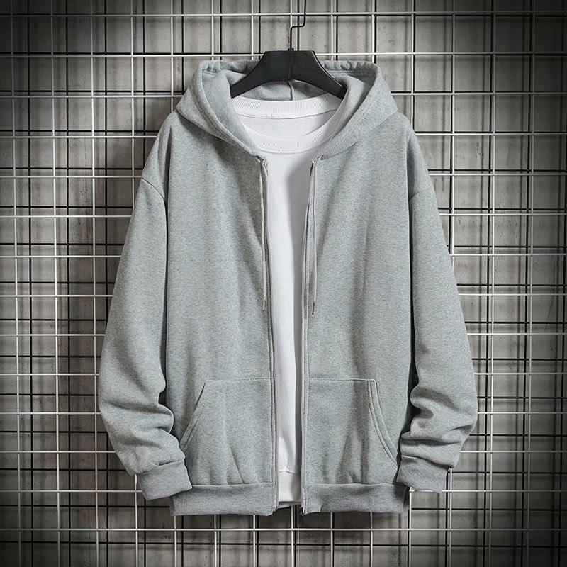 Áo Khoác Nỉ Bông Trơn Hoodie Zip Basic Form Rộng Unisex Nam Nữ Couple Ulzzang KUN