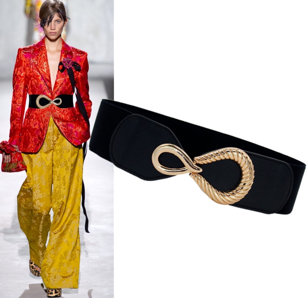 Thắt lưng nữ dây nịt nữ đai váy bản to 7cm Thun Co Giãn mang Đầm váy Casual Thời Trang Hàn QUốc dona23052901