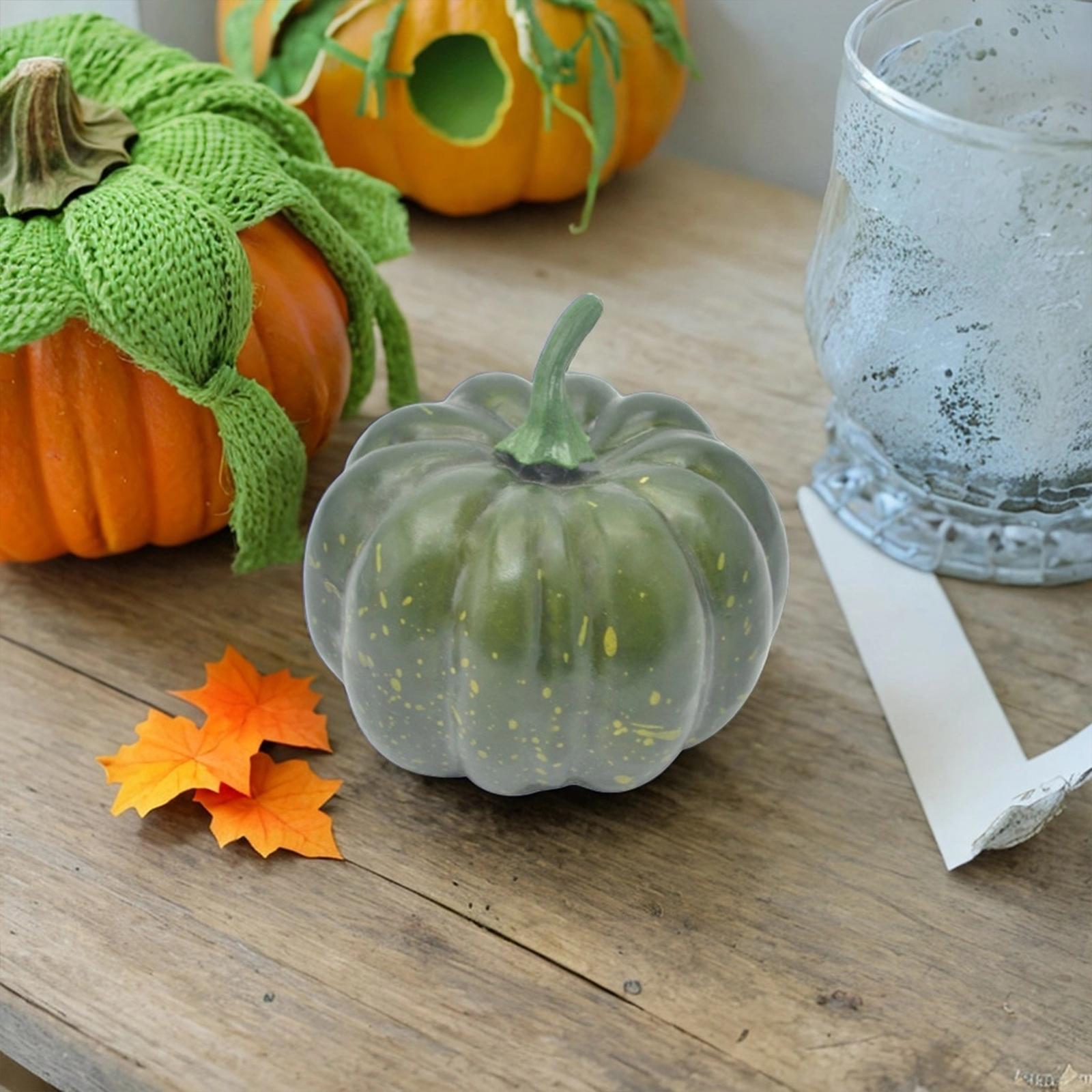 Artificial Pumpkin Decorative Pumpkin for Mantel Shelf Table Kitchen