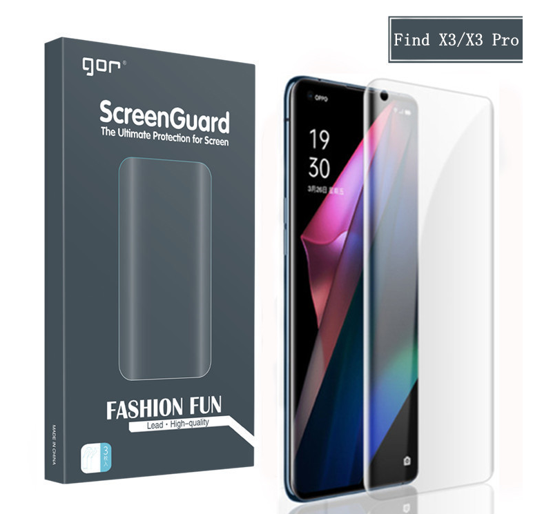 Bộ 2 miếng dán dẻo full màn hình Gor cho điện thoại Oppo Find X3, X3 Pro- Hàng nhập khẩu