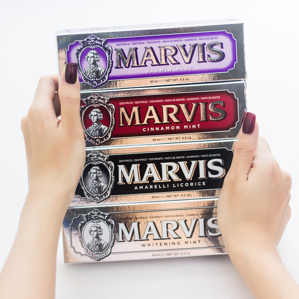 Kem đánh răng Marvis Toothpaste tuýp 25ml Italy 7 hương vị classic
