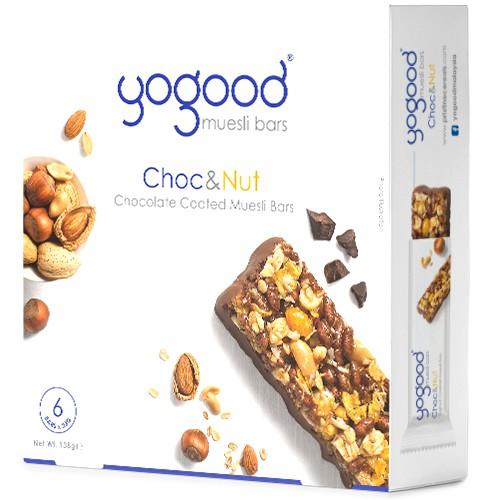 Thanh Hạt Ngũ Cốc Socola & Hạt Yogood - Choc & Nut Muesli Bars Hộp 138g