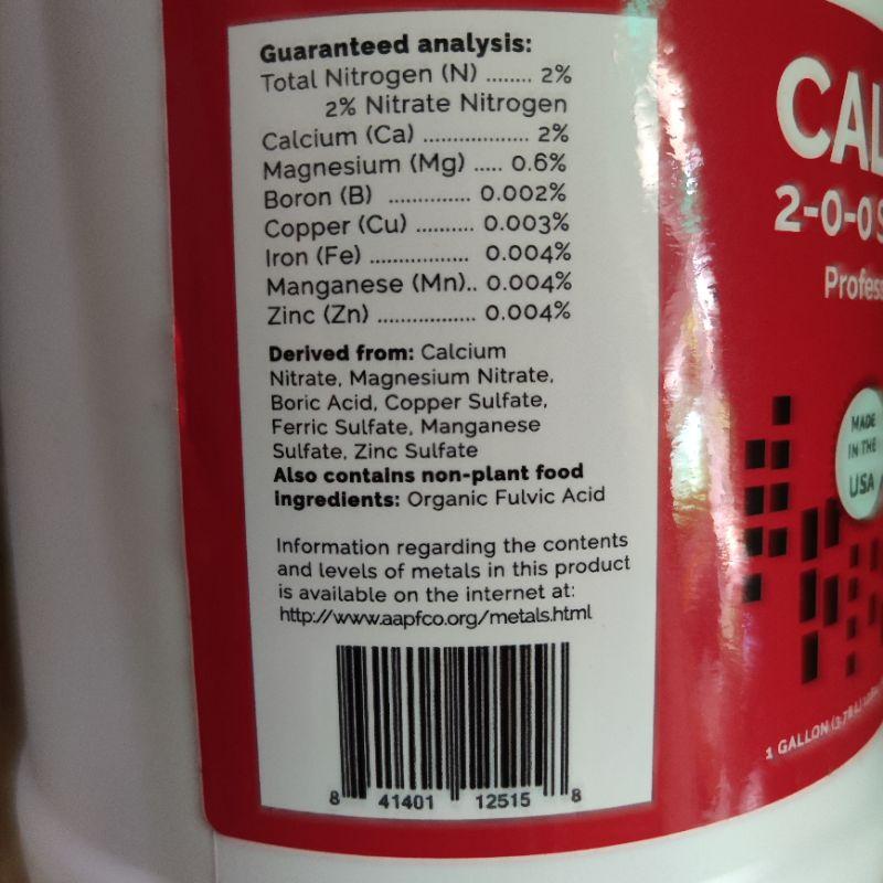 Phân Bón Cal - Mag chuyên cho Lan, Nhập mỹ Can 1 gallon ( 3.78 lít)