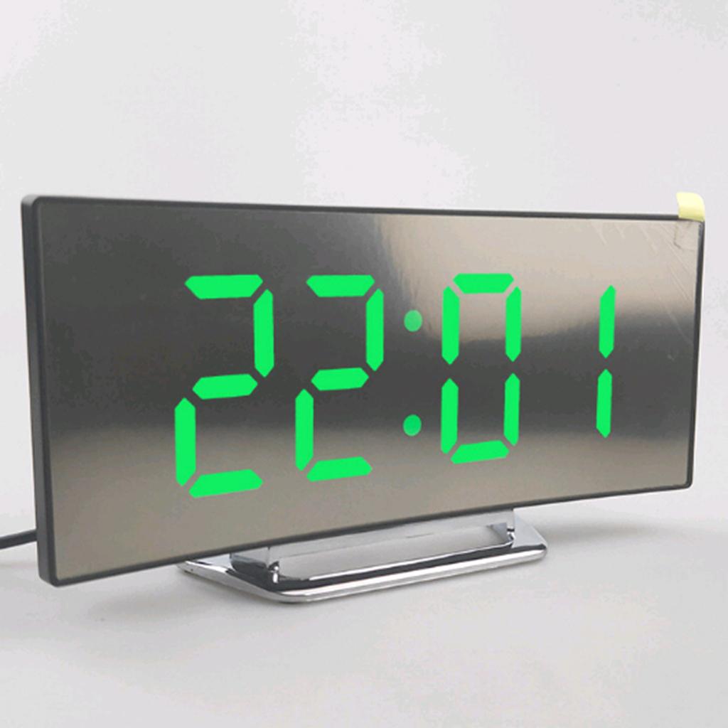 2pcs Modern Digital LED Clock Alarm Clock Snooze USB/AAA Digital LED Clock
