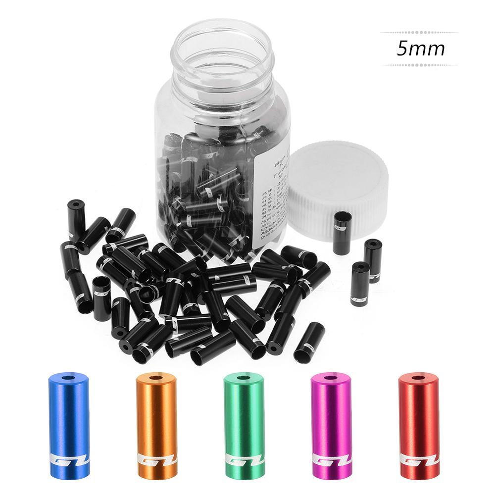 100 cái nắp gắn đầu cáp phanh xe đạp, kích thước 4mm/5mm dùng để thay thế cho các nắp phanh bị mòn, cũ