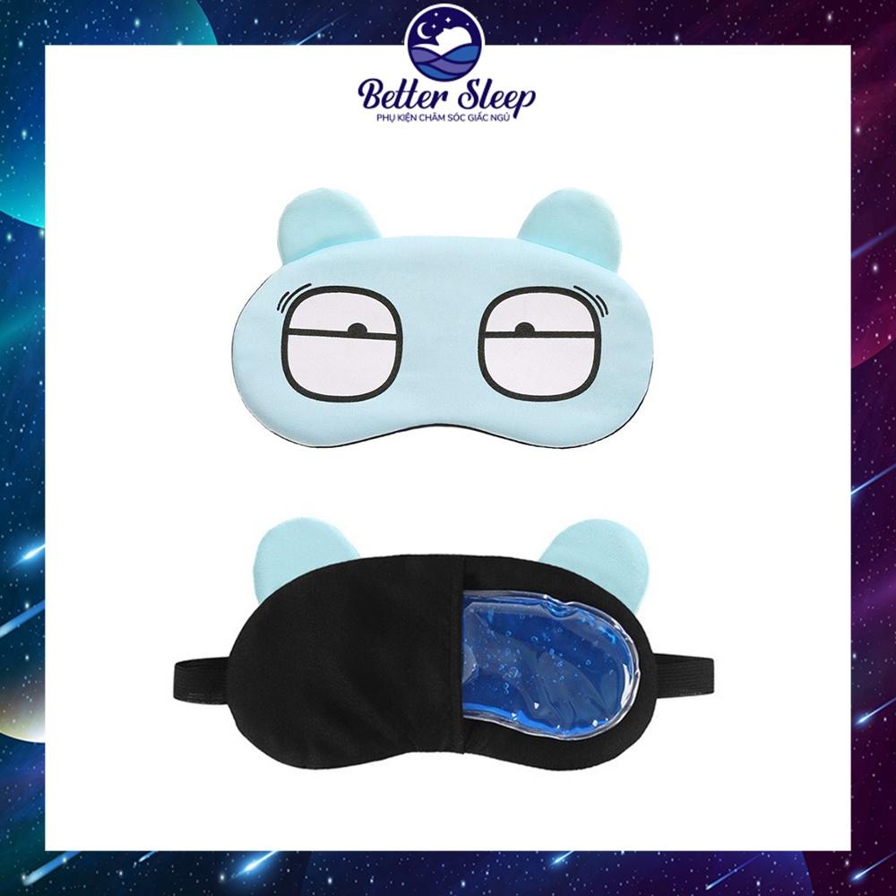 Bịt Mắt Ngủ Hoạ Tiết Ngộ Nghĩnh Có Chứa Túi Gel Làm Mát Vải Polyester– #17 #BMNBS05