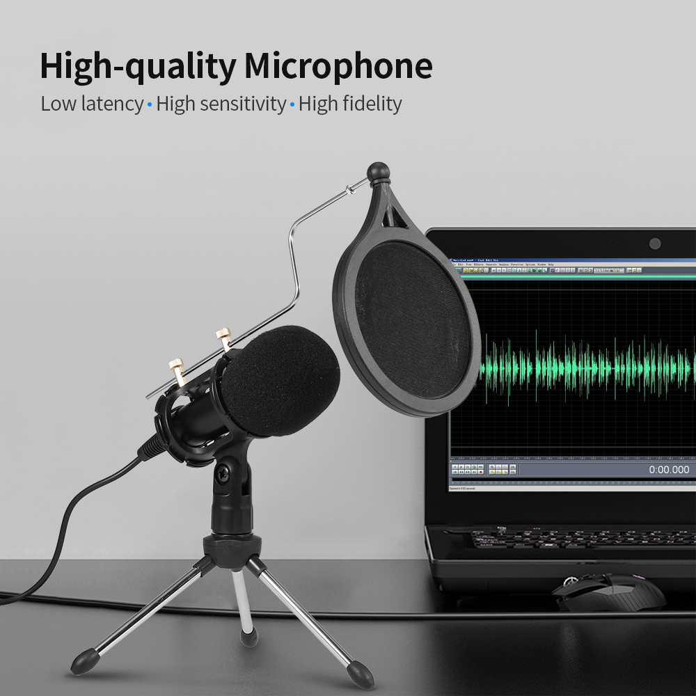 Bộ Micrô Karaoke USB Không Có Ổ Đĩa Với Chân Máy