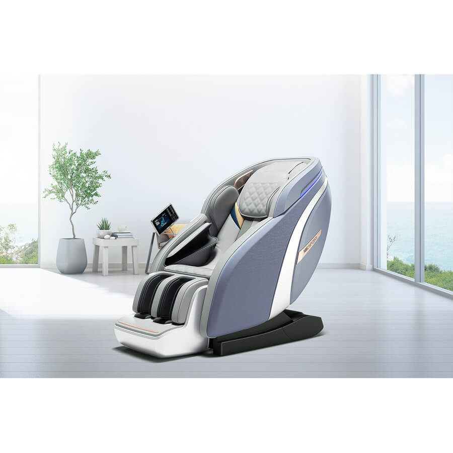 Ghế massage toàn thân ABCSport A8 công nghệ massage 4D PRO, hệ thống túi khí toàn thân co bóp nhịp nhàng, kết hợp 10 bài massage tự động, áp dụng phương pháp massage Nhật Shiatsu