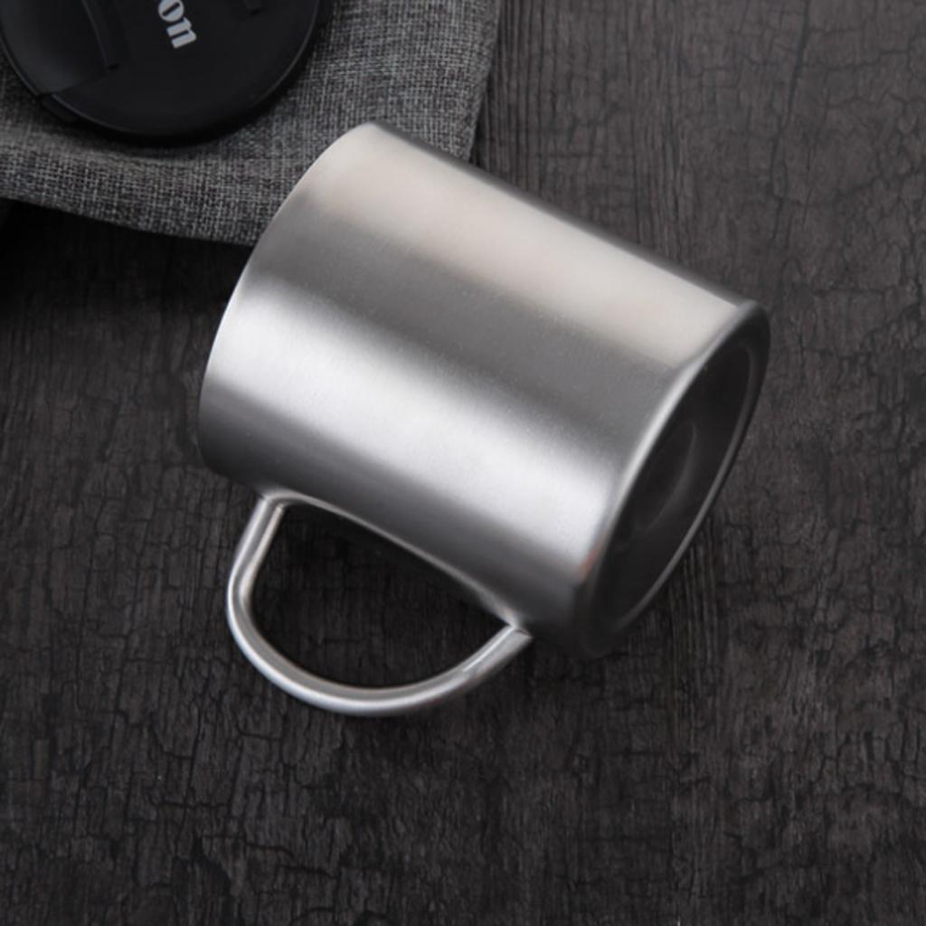 Stainless Steel Double Wall Insulated Mug Cup Coffee Beer Tea Mug