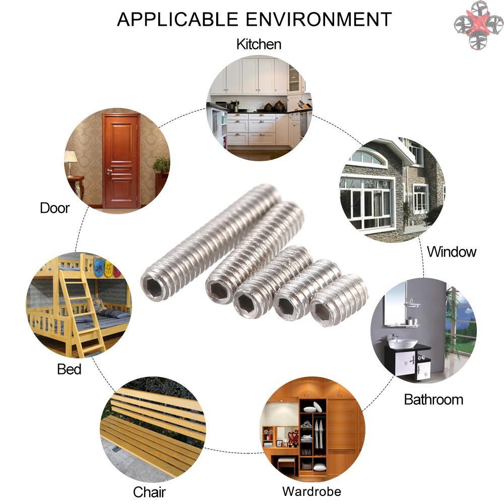 Bu Lông Lục Giác Chìm Không Đầu Bằng Thép Không Gỉ Din916 304 M2X10