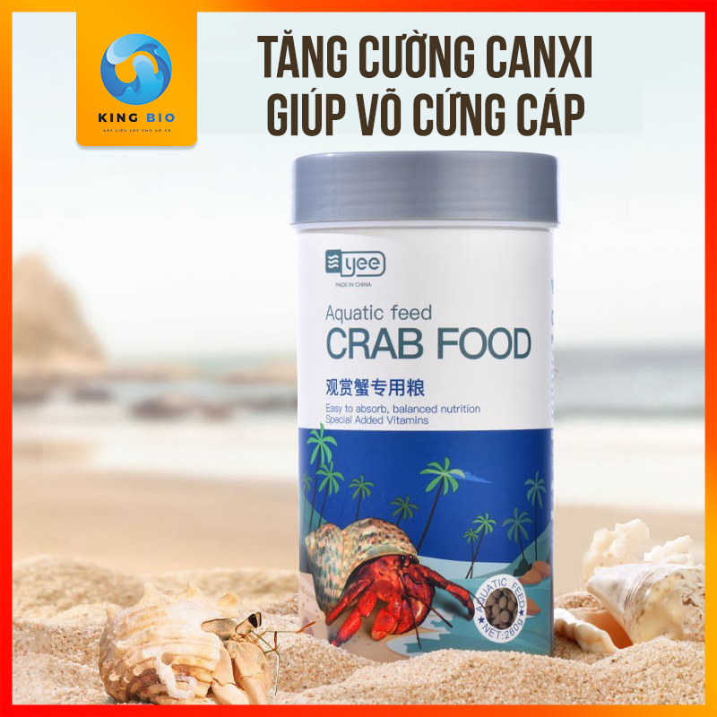 Cám Yee Crab Food – Thức ăn cân bằng dinh dưỡng cho Cua Cảnh, Ốc Mượn Hồn