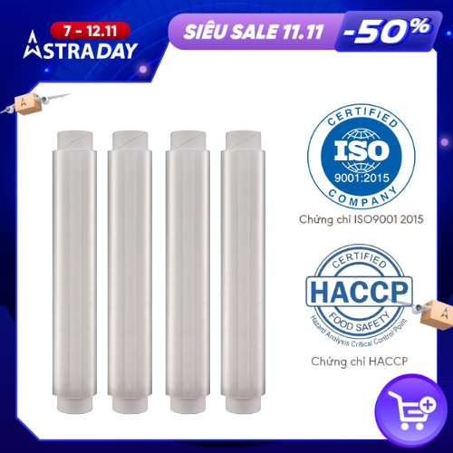 COMBO 4 Lõi màng bọc thực phẩm Hoàng Châu Plastic 30cm x 100m - Nhựa PE - Dùng được cho lò vi sóng- Không chất phục gia tạo dẻo- Không chứa DEHA/DEHP-Thân thiện với môi trường .