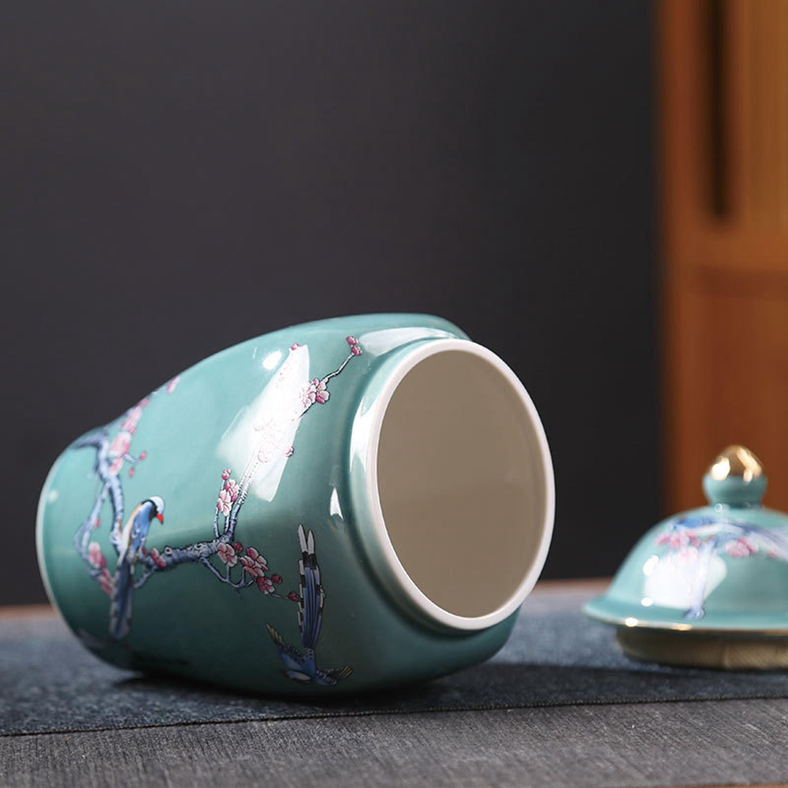 Modern Flower Vase Tea Tin Display Candy Jar Ceramic Ginger Jar