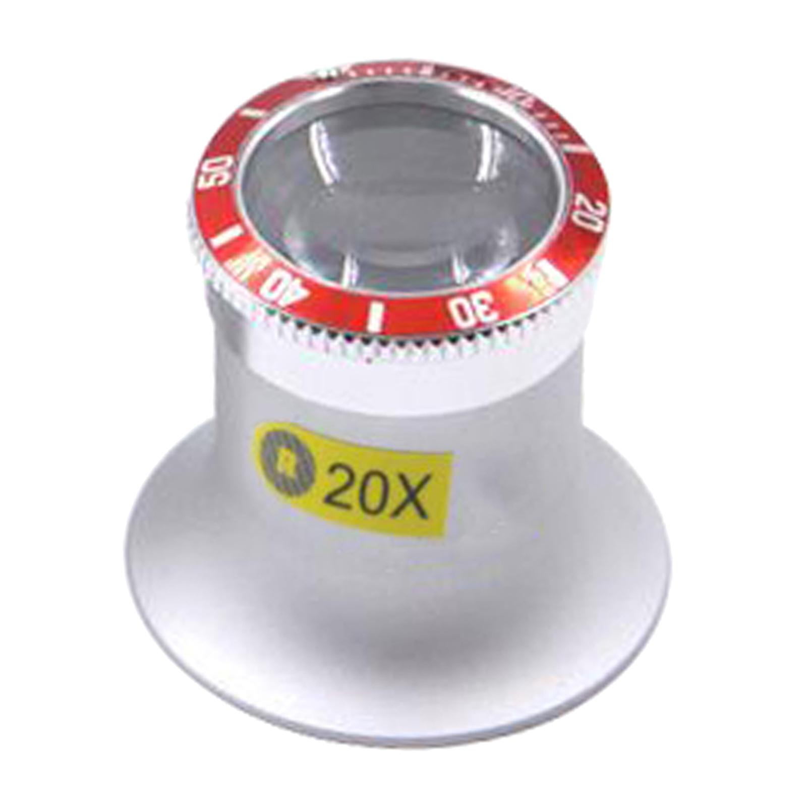 Loupe Eyeglass Magnifiers Watchmakers Repairs Tool - 5X, 10X, 20X Magnification Jeweller’s Watchmaker Eye Loupe Magnifying Glass