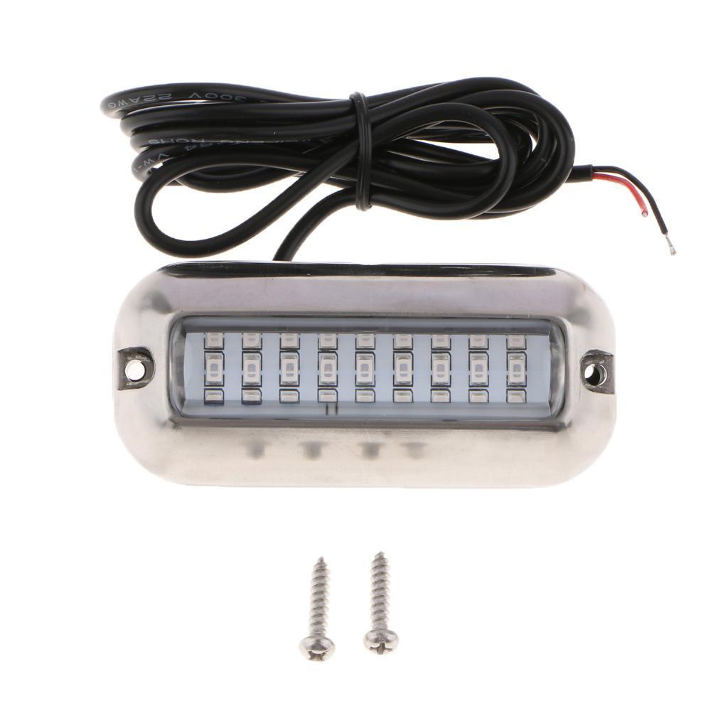 316 Stainless Steel 27 LED Underwater Pontoon Marine Boat Transom Light