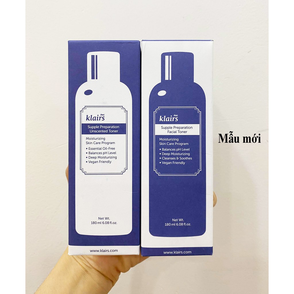 Nước Hoa Hồng Chống Viêm, Dưỡng Ẩm Klairs Supple Preparation Facial Toner 180ml